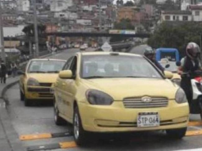 Paro de taxistas en Manizales. Foto: W Radio.