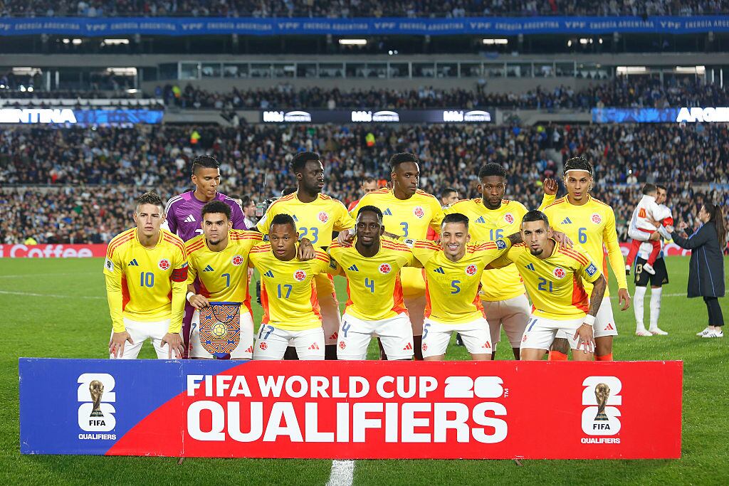 Jugadores de Colombia. Foto: Daniel Jayo/Getty Images.