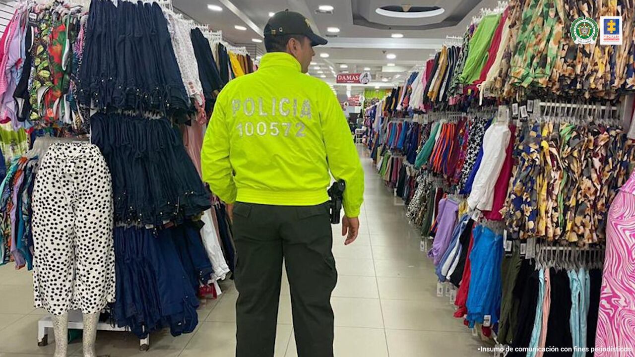 Operativo contra banda de contrabando de textiles. Foto: Cortesía Fiscalía General.