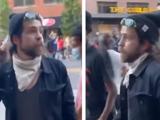 Captan a hombre pagando a manifestantes de EE.UU.. Foto: Captura de pantalla