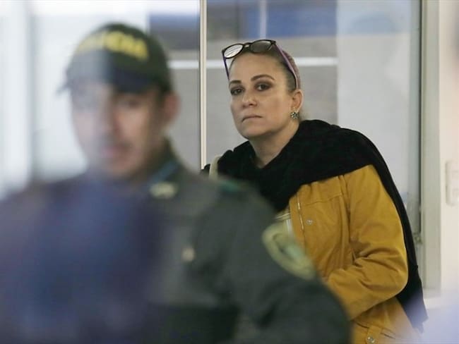 María Claudia Daza, conocida como ‘Cayita’, acudió como indiciada al interrogatorio virtual citado por la Fiscalía. Foto: Colprensa