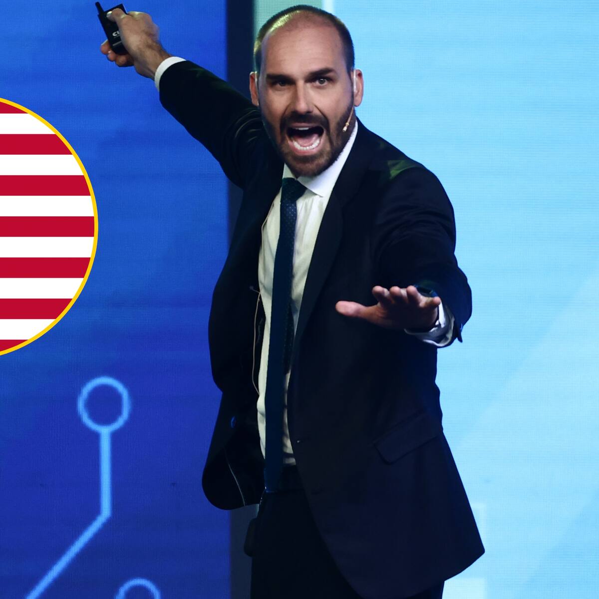 Bajo amenaza de quedar sin pasaporte, el diputado e hijo de Jair Bolsonaro se quedaría en EEUU