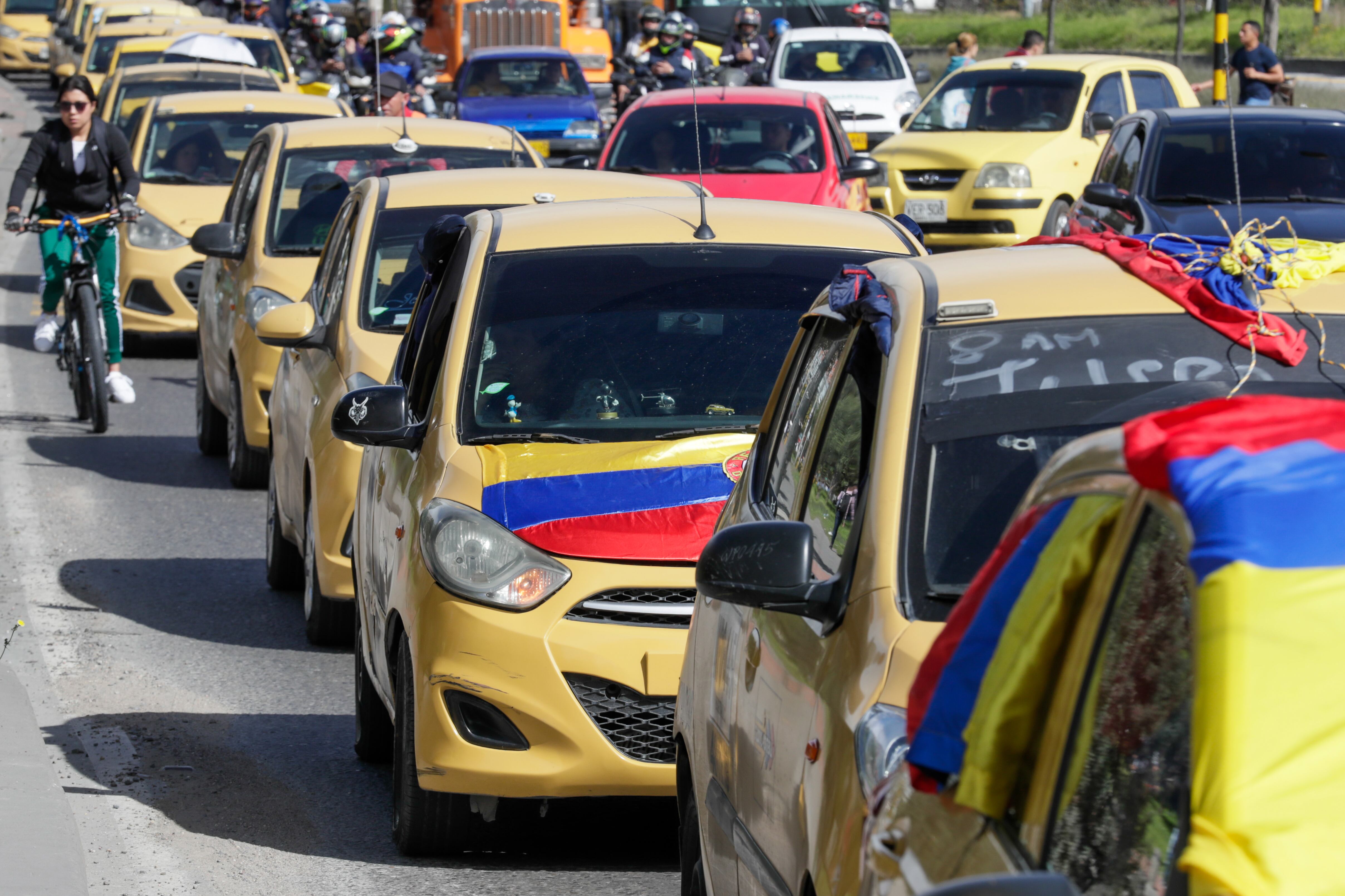 Taxis en Bogotá imagen de referencia. Foto: EFE.