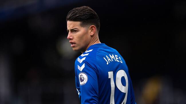 La calidad de James Rodríguez no es suficiente, dice Ancelotti. Foto: Emma Simpson - Everton FC/Everton FC via Getty Images