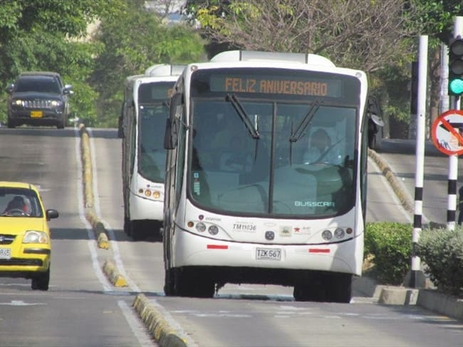 La junta del Área Metropolitana de Barranquilla anunció que el incremento a los pasajes será de 200 pesos. Foto: Sistema de Transporte Masivo Transmetro | Cortesía: Área Metropolitana de Barranquilla (AMB)