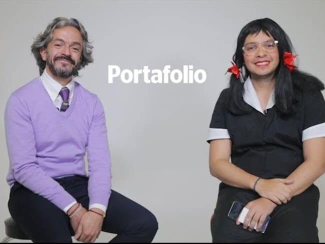 Gumersinda en diálogo con Juan Daniel Oviedo, el director del Dane. Foto: Portafolio