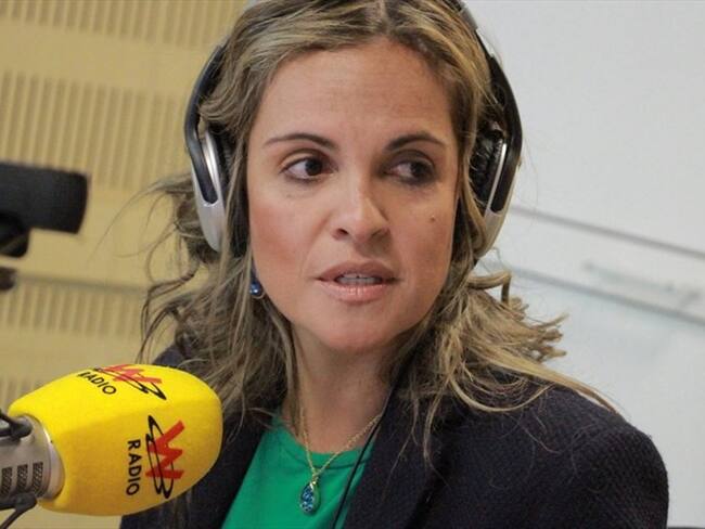 María Andrea Nieto en La W. Foto: La W con Vicky Dávila