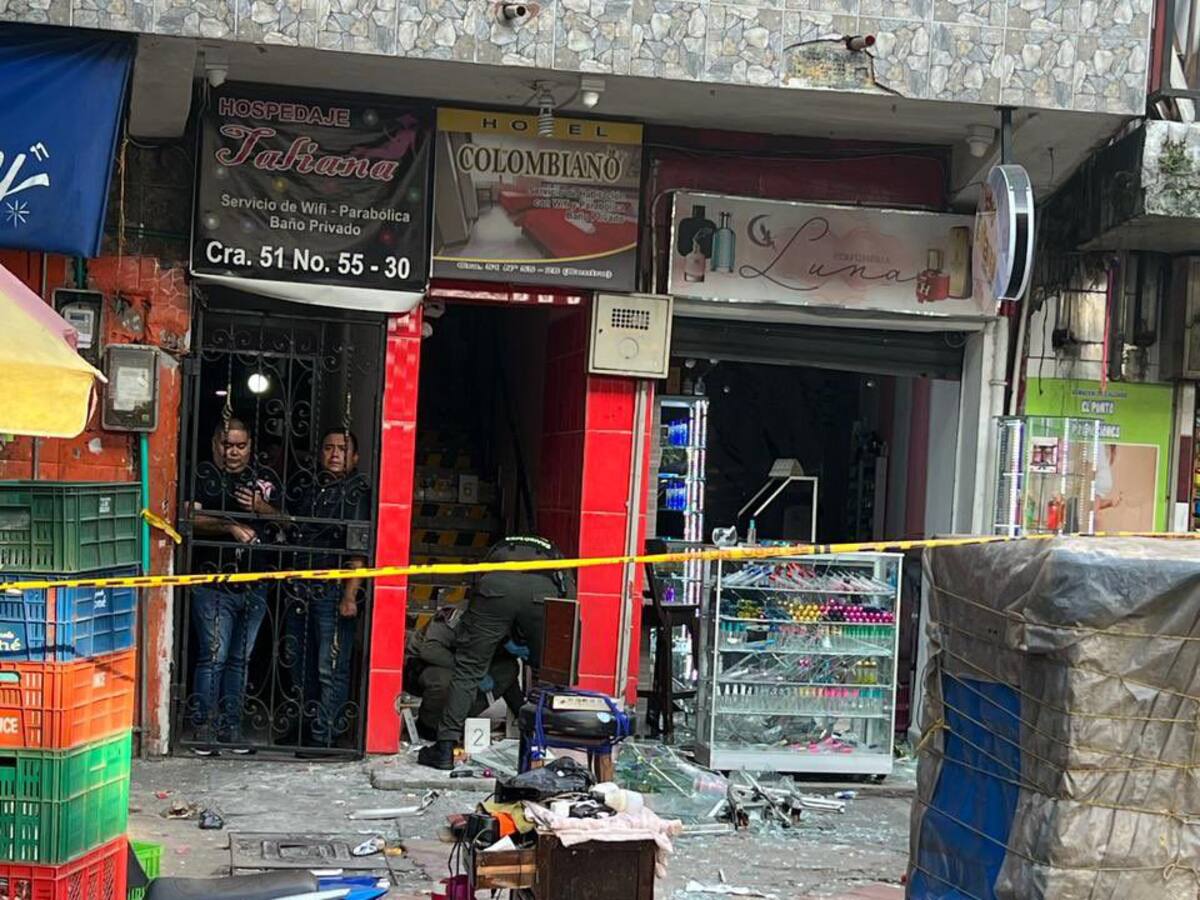 Explosión en el centro de Medellín deja un menor de edad herido