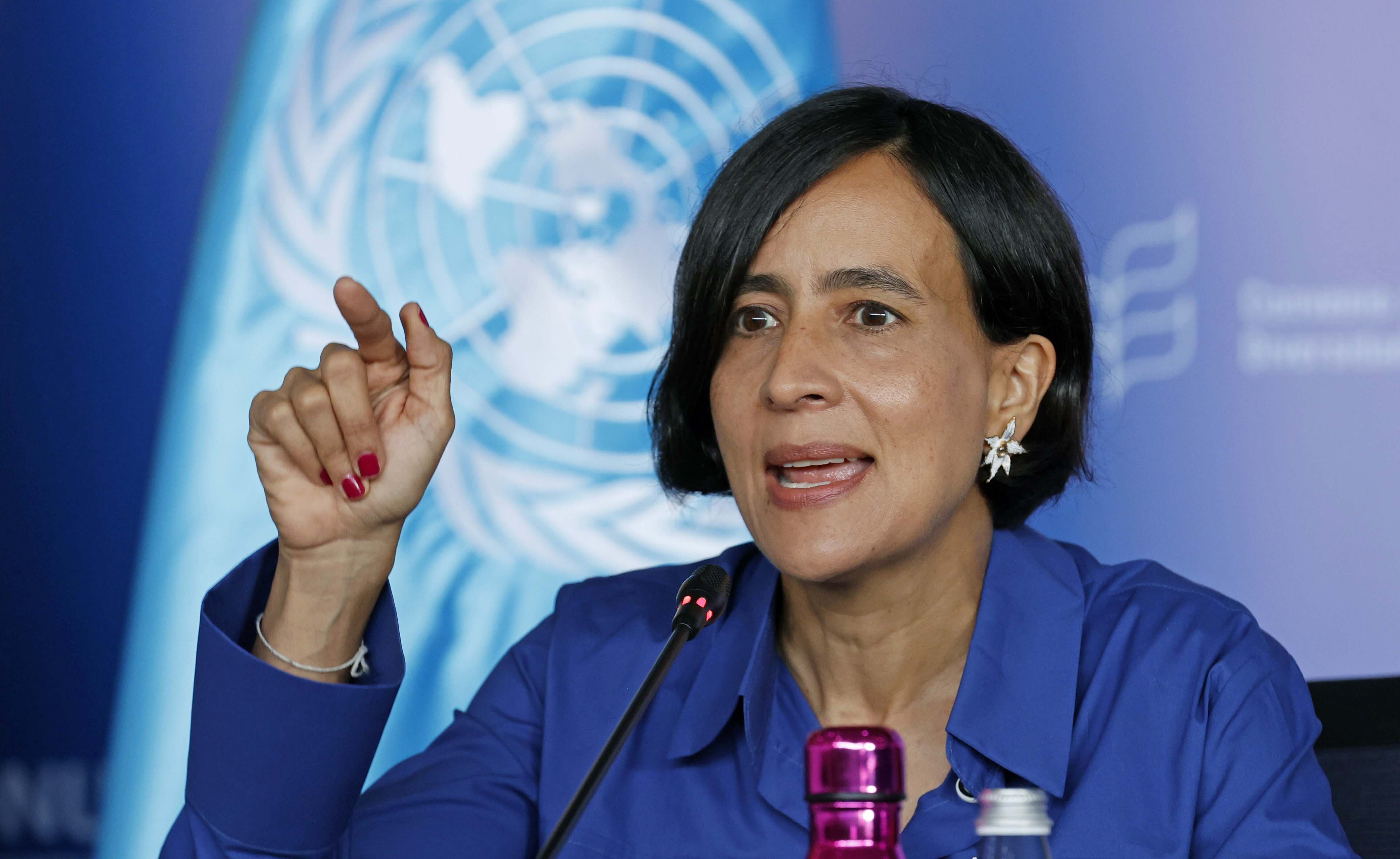 La ministra de Ambiente y Desarrollo Sostenible de Colombia, Susana Muhamad. Foto: EFE.