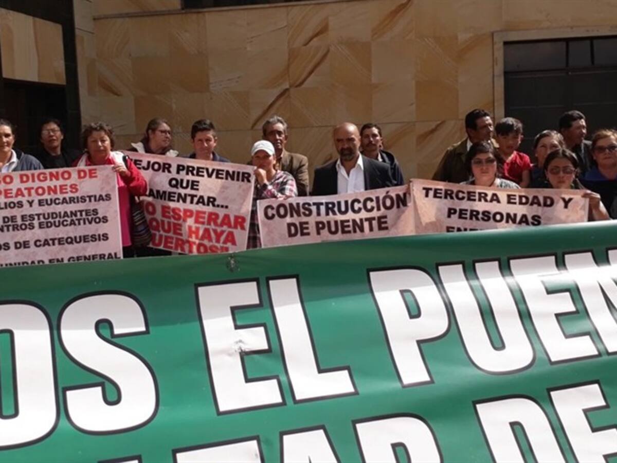 Fracasó conciliación para construcción de peatonal en el Puente de Boyacá
