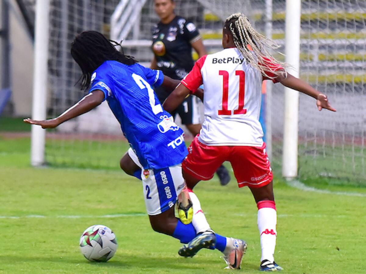 Video: el puño que jugadora de Orsomarso le dio a una de Santa Fe