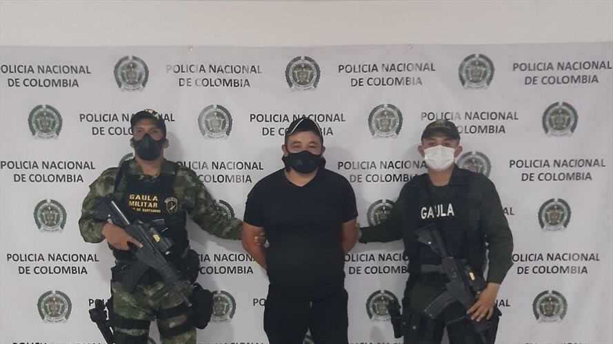 Capturado alias "Alexis" integrante de la red de apoyo al ELN en Norte de Santander. Foto: Cortesía