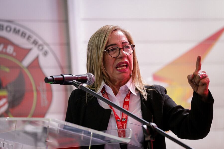 Directora de Bomberos, Lourdes Peña. Foto: (Colprensa - Mariano Vimos)