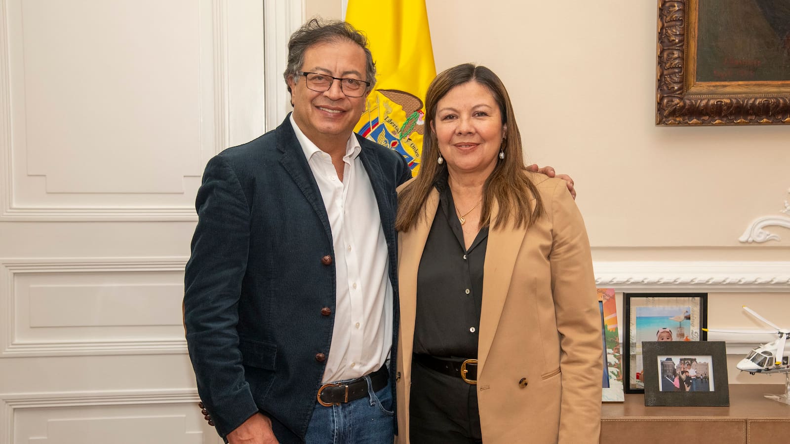 Presidente Petro y la nueva fiscal Luz A. Camargo se reunieron en la Casa de Nariño