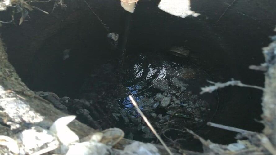 Condones tapan una quebrada . Foto: Suministrada.