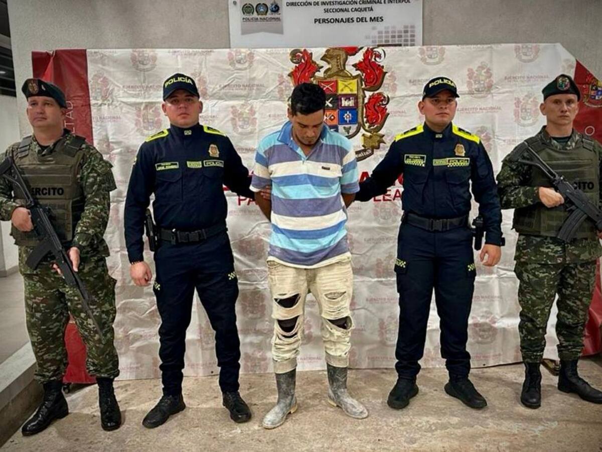 Ejército Nacional capturó al presunto homicida de líder campesino en Caquetá