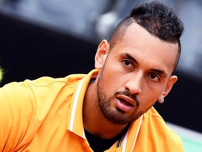 El tenista australiano Kyrgios mostró su trasero en el abierto de Roma . Foto: Agencia EFE
