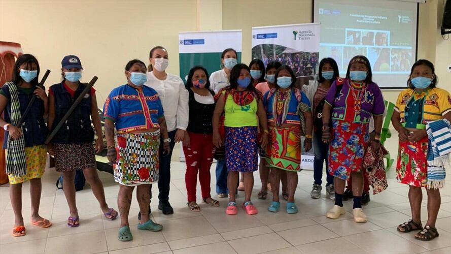 Con la constitución del resguardo nos están garantizando la vida: indígenas en Córdoba. Foto: Agencia Nacional de Tierras.