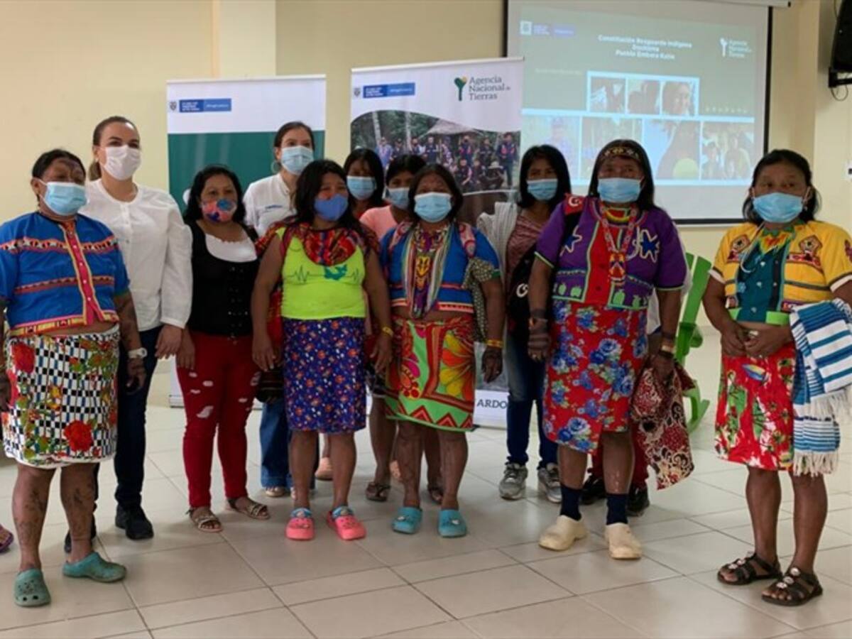 Con la constitución del resguardo nos están garantizando la vida: indígenas Emberá