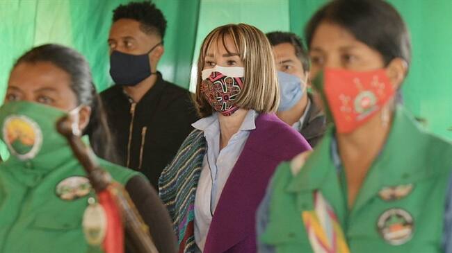 Este sábado, continuarán los diálogos entre los delegados del Gobierno Nacional y los líderes indígenas. Foto: Mininterior