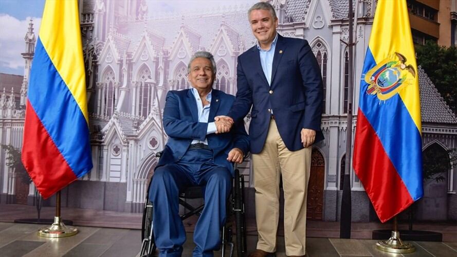 Presidentes de Colombia y Ecuador condenan actos de violencia en protestas sociales. Foto: Cortesía