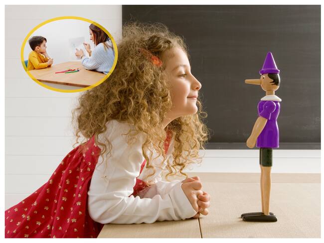 Imagen de referencia de mentiras en los niños. FOTO: A. Chederros