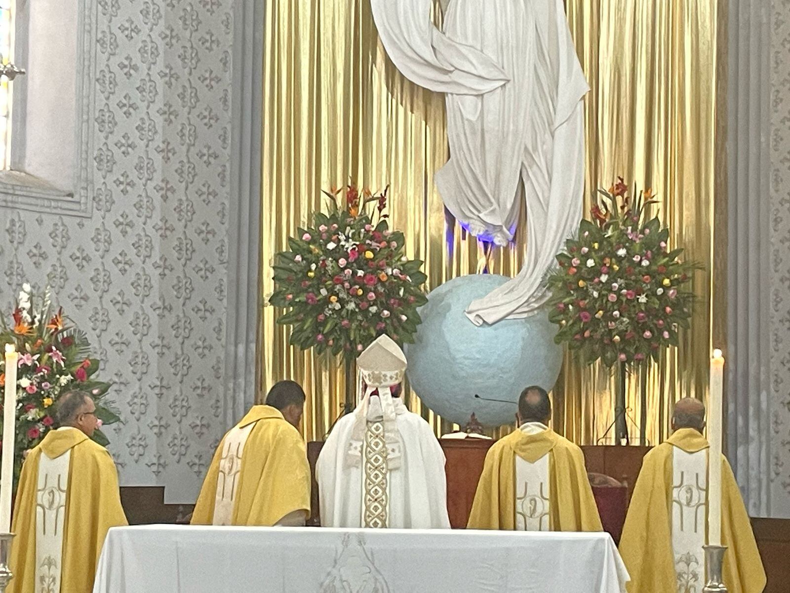 Se cumplió con una eucaristía en homenaje al santo padre papa en la Catedral Basílica de Popayán. Crédito: Suministrada.