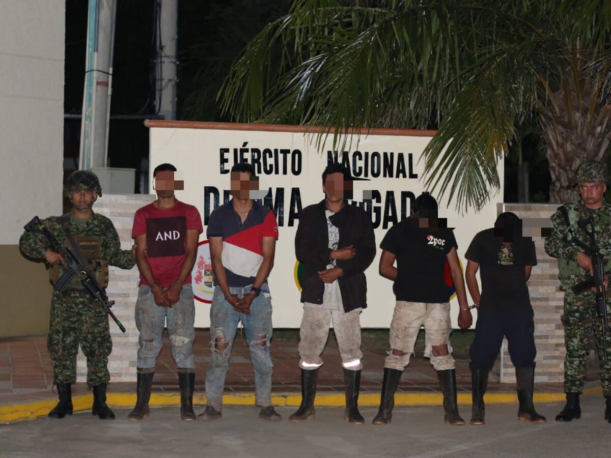 Capturan a nueve integrantes de un grupo armado y rescatan a dos menores reclutados