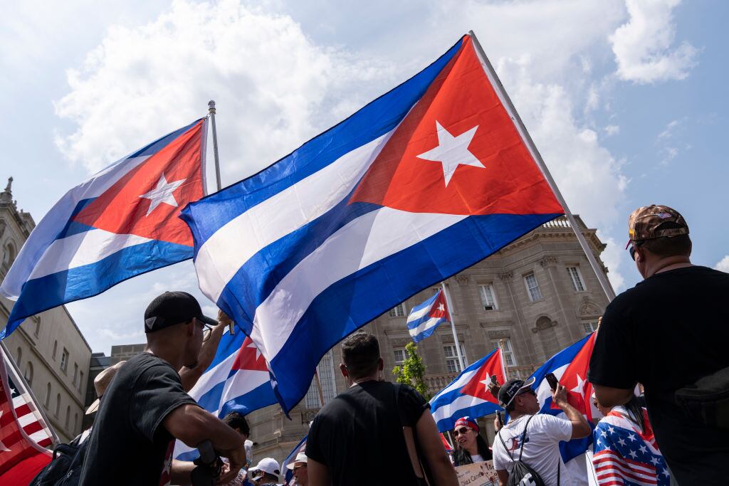 Activistas cubanos en Washington. Foto: Drew Angerer / Getty Images