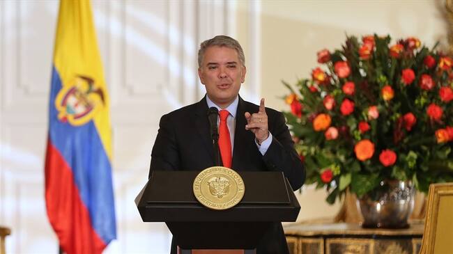 Aseguraron en una misiva que el presidente Duque objetó la ley Estatutaria de la Jurisdicción Especial para la Paz. Foto: Colprensa