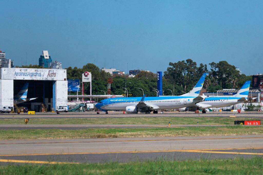 Aerolíneas Argentina (Photo by JUAN MABROMATA / AFP) (Photo by JUAN MABROMATA/AFP via Getty Images)