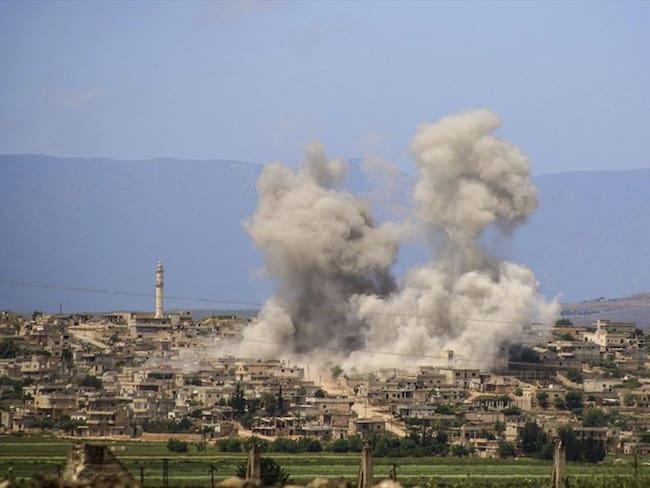 Bombardeos en Siria, han provocado más de 150.000 desplazamientos. Foto: Associated Press - AP