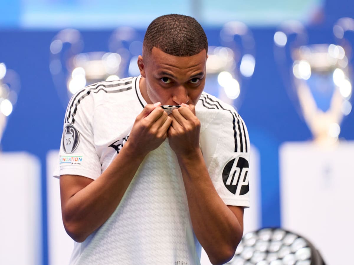 “Daré la vida por este club”, dijo Mbappé ante miles de seguidores del Real Madrid