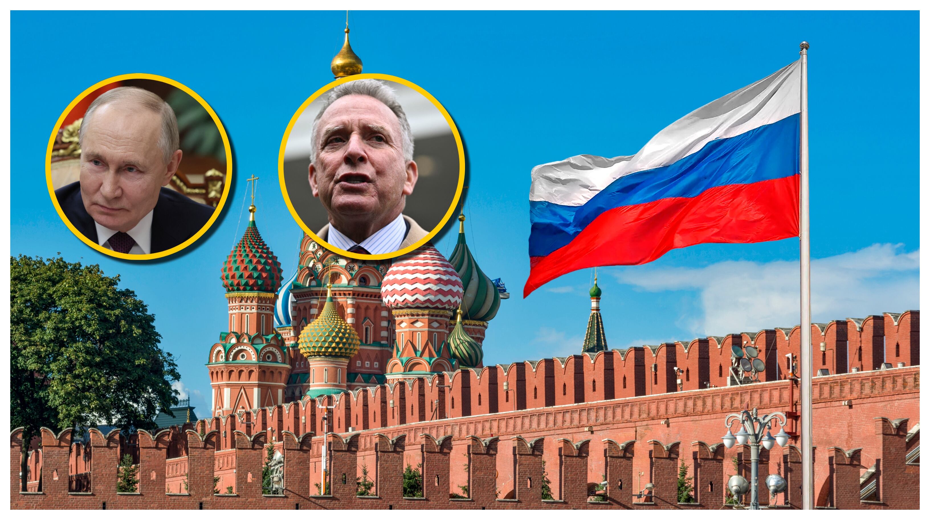 Vladímir Putin y Steve Witkoff. Foto: Getty Images.