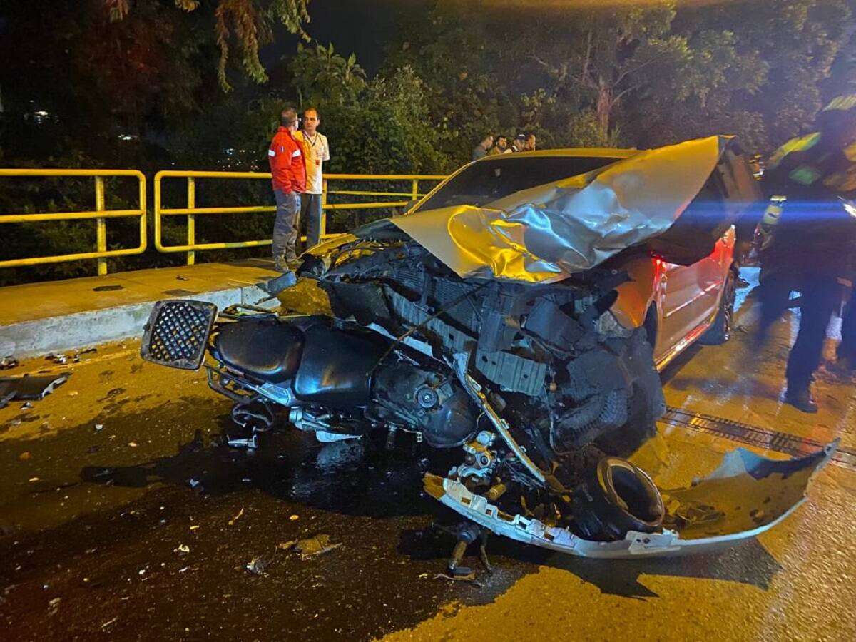 Una persona muerta dejó un grave accidente de tránsito cerca a Los Cámbulos en Manizales