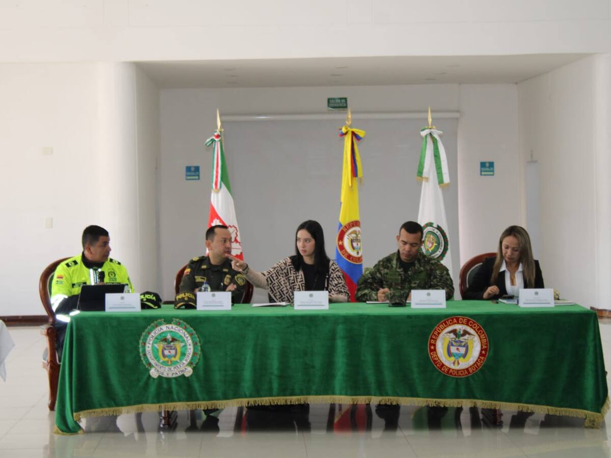 En Boyacá se desarrollan mesas estratégicas para prevenir delitos
