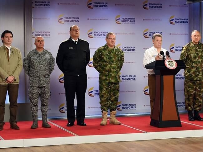 Juan Manuel Santos ofreció declaraciones sobre el seguimiento al cese al fuego bilateral y definitivo, que cumple una semana de ser anunciado. Foto: Colprensa
