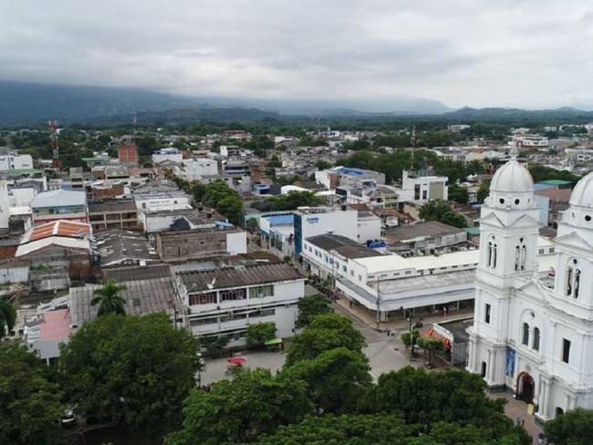 Fotografía plaza principal de La Dorada, Caldas.