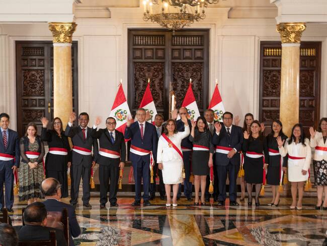 Dina Boluarte ( (Photo by Cris BOURONCLE / AFP) (Photo by CRIS BOURONCLE/AFP via Getty Images)