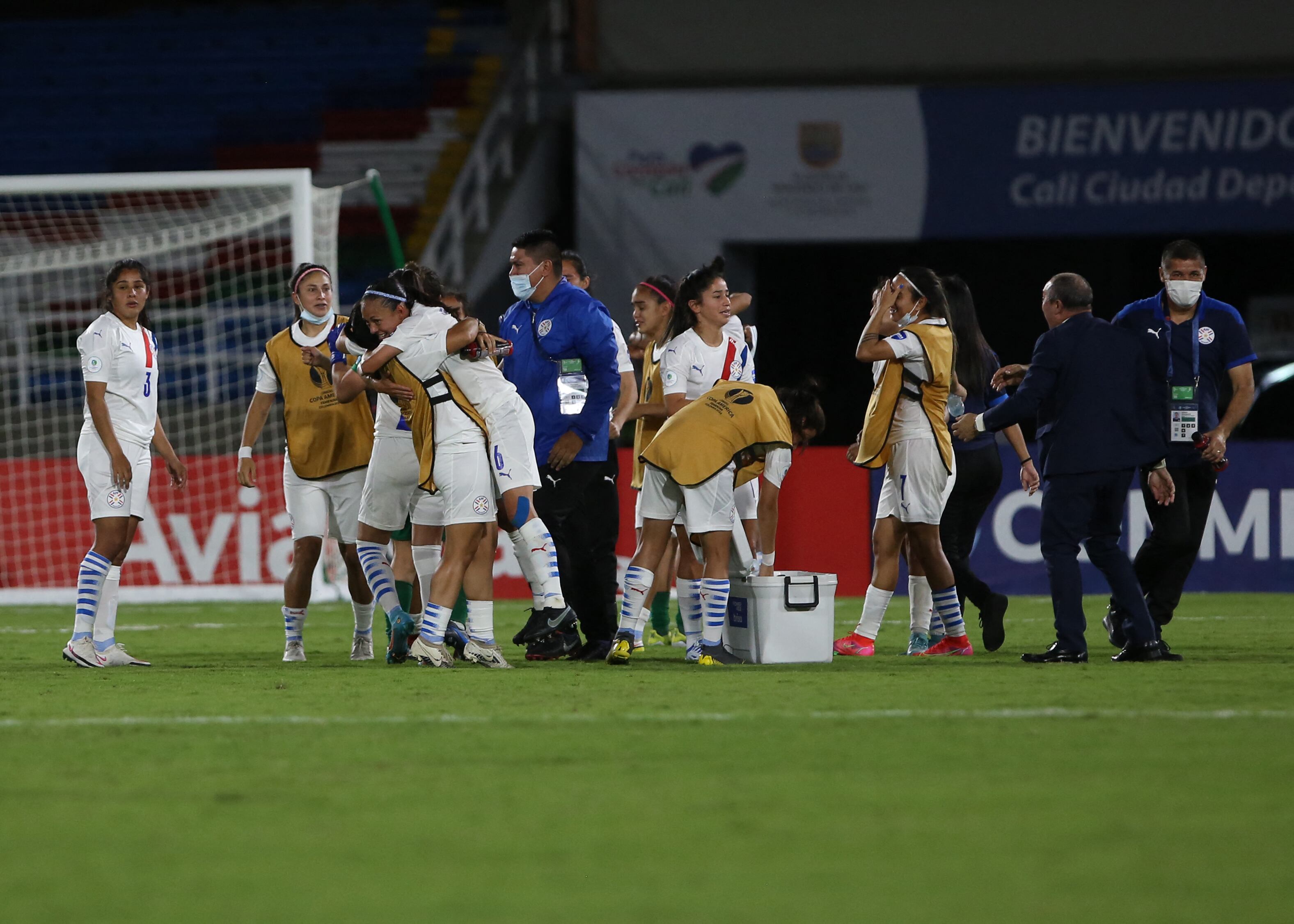 Selección paraguaya femenina. Foto: PAOLA MAFLA/AFP via Getty Images