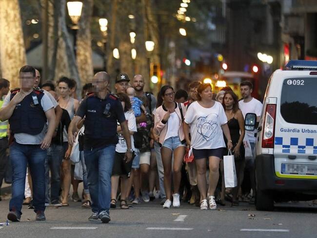 El único colombiano herido en el atentado terrorista de Barcelona, que cobró la vida de 13 personas, ya fue dado de alta. Foto: Agencia EFE