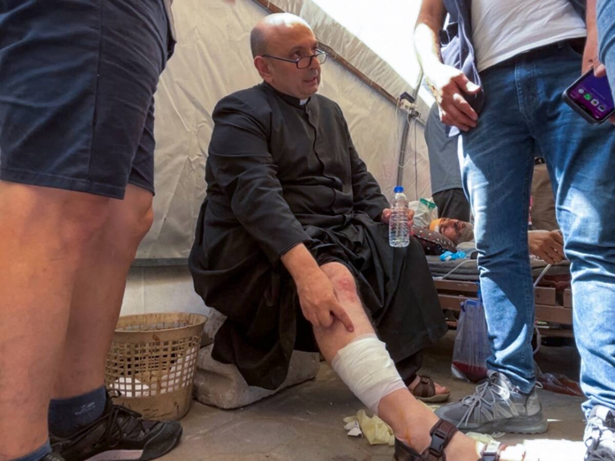 Israel bombardeó la única iglesia católica que había en la Franja de Gaza