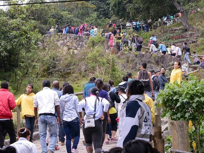 Sendero hacia Monserrate. Foto: Colprensa