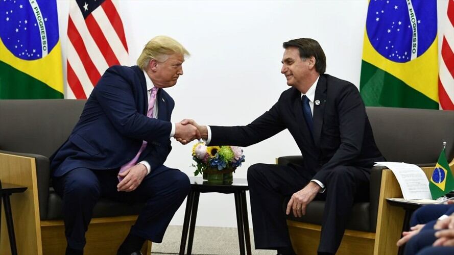 El presidente brasileño, Jair Bolsonaro, inicia el sábado una gira en el sur de Florida que incluirá un encuentro con su homólogo Donald Trump. Foto: Getty Images