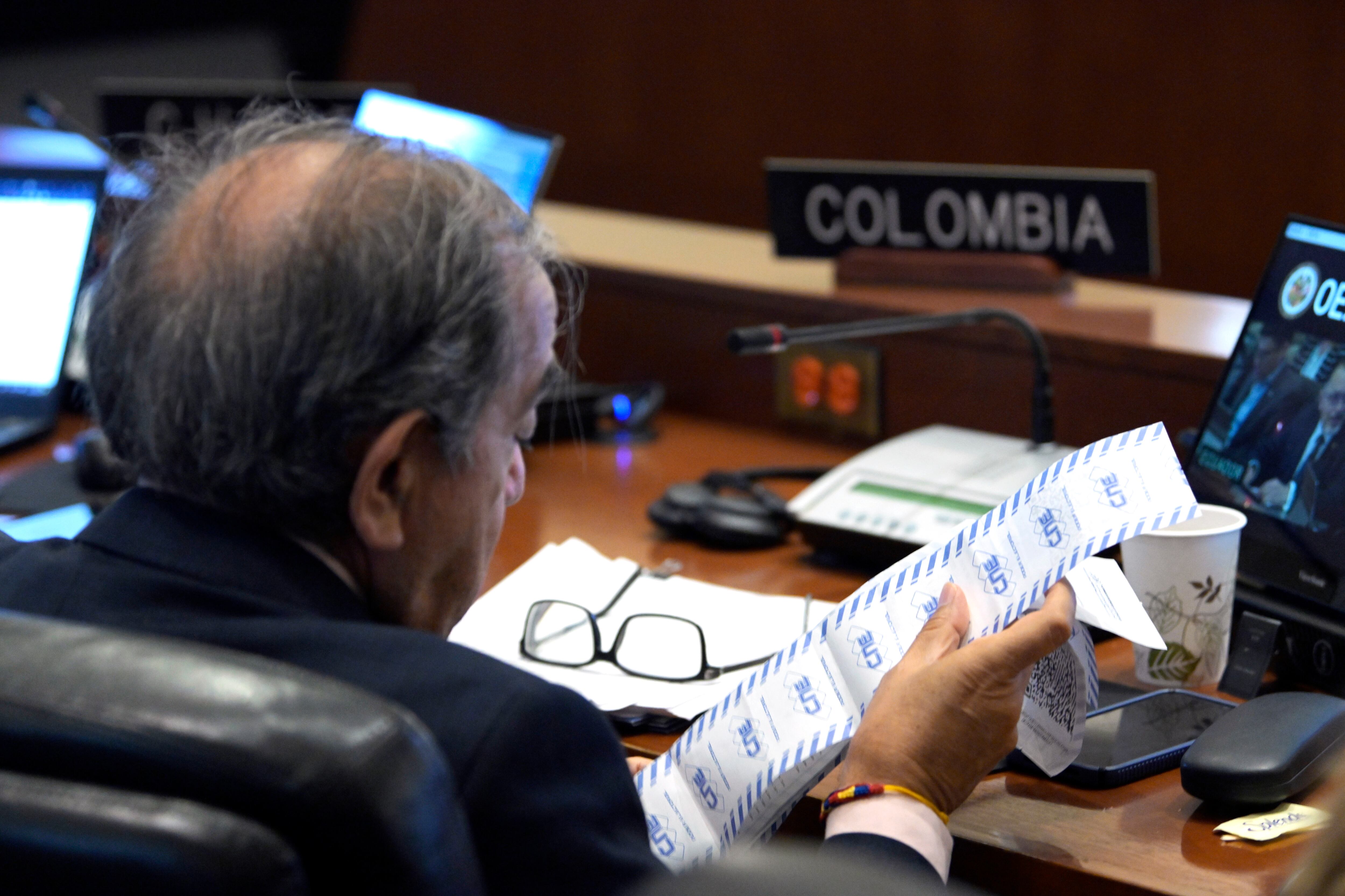 Sesión regular del Consejo Permanente FOTO: EFE/ Lenin Nolly