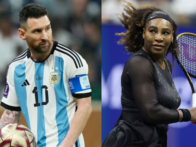 Lionel Messi y Serena Williams. Foto: GettyImages