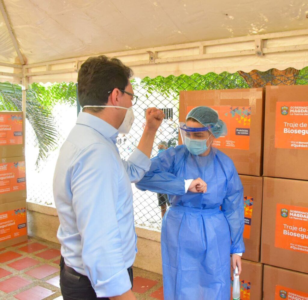 Entrega de elementos de bioseguridad/ Archivo Gobernación del Magdalena