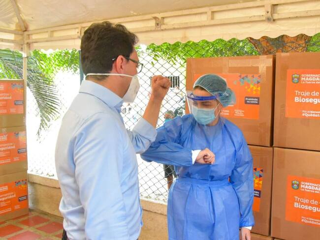 Entrega de elementos de bioseguridad/ Archivo Gobernación del Magdalena