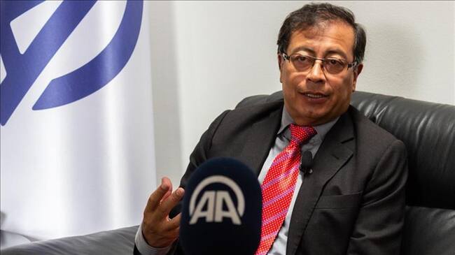 Gustavo Petro habló con la Agencia Anadolu sobre el nuevo Congreso y el futuro de su movimiento político Colombia Humana, con el que alcanzó la segunda vuelta en las elecciones presidenciales de Colom. Foto: