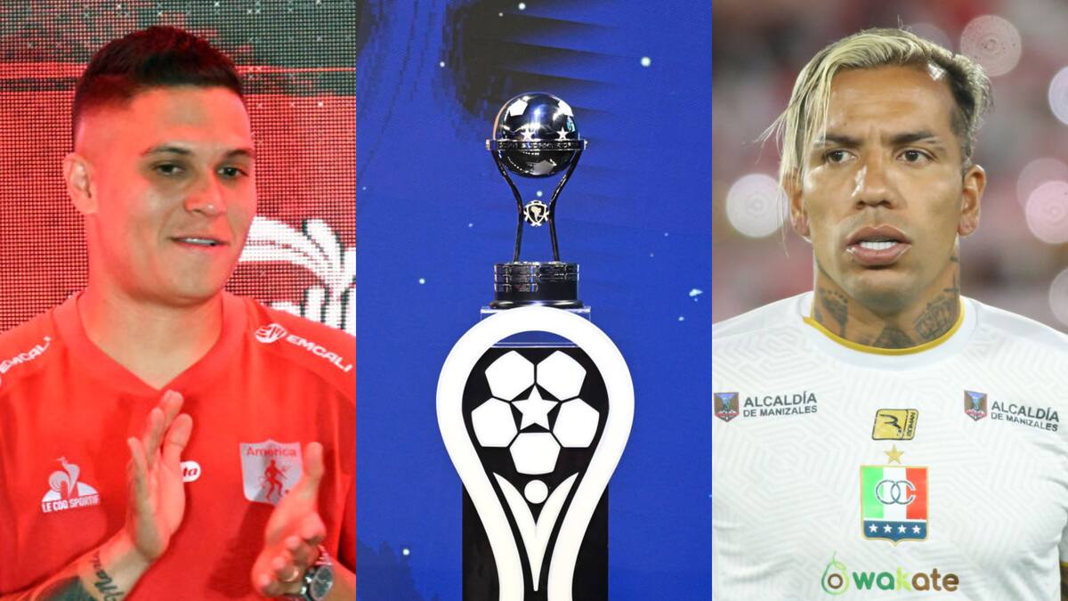 Valor de las plantillas de América de Cali y Once Caldas comparado con sus rivales en Sudamericana